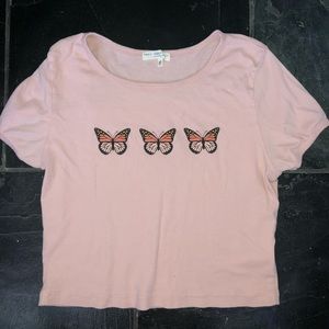 Truly Madly Deeply Butterfly Cropped Tee 🦋